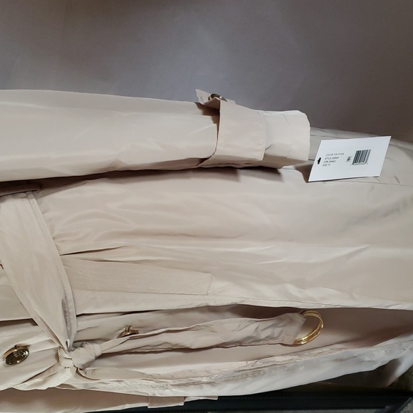 NEW Via Spiga Packable Belted Rain Trench Coat - Picture 4 of 12